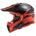 LS2 HELMETS LS2 MX437 FAST EVO ROAR MATT BLACK RED