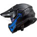 LS2 HELMETS LS2 MX436 PIONEER EVO COBRA MATT BLACK BLUE