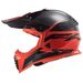 LS2 HELMETS LS2 MX437 FAST EVO ROAR MATT BLACK RED