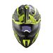 LS2 HELMETS LS2 MX701 EXPLORER ALTER MATT BLACK H-V YELLOW