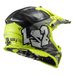 LS2 HELMETS LS2 MX437 FAST EVO MINI CRUSHER BLACK YELLOW