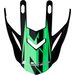 LS2 HELMETS LS2 MX437 EVO PEAK ROAR BLACK GREEN