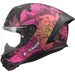 LS2 HELMETS LS2 FF820 RAPID III POPPIES II BLACK PINK
