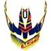 LS2 HELMETS LS2 MX470 PEAK BOMBER YELLOW BLUE RED