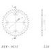 ŘETĚZOVÁ SADA EK - STŘÍBRNÝ ŘETĚZ 520 SRX, X-KROUŽEK, KOLEČKO SUPERSPROX, ROZETA SUPERSPROX PRO ATV KYMCO MXU 250 2005-2015