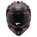LS2 HELMETS LS2 MX702 PIONEER II BLOCK GREY RED-06