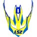 LS2 HELMETS LS2 PEAK MX470 NIMBLE WHITE BLUE YELLOW