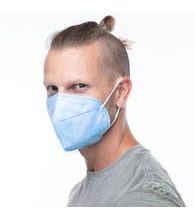 Mascarilla FFP2 en color azul cielo