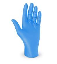 Guantes de nitrilo desechables, sin polvo AZUL 90uds. talla XL- Wurth