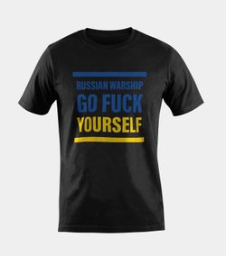 Camiseta RUSSIAN WARSHIP - GO FUCK YOURSELF marco negra