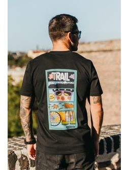 Tričko Kolo je láska JES ŠAJNÍ unisex - černá