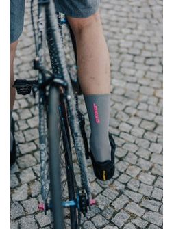 Ponožky na kolo Kolo je Láska - Růžová Láska