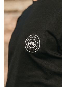 Tričko Bajk je láska Kruh LSP UNI - čierna