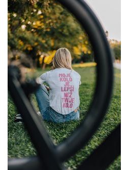 Tričko Kolo je láska Moje Kolo Je Lepší unisex - bílá