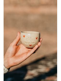 Espresso hrníček Kolo je láska Od srdíčka