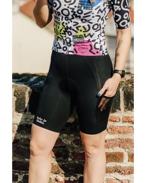 Dámské cargo cyklistické kalhoty Kolo je láska No Broken hearts - černá