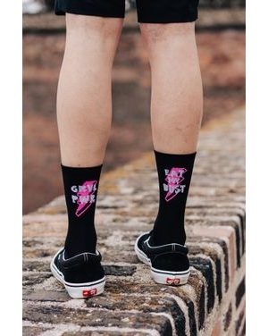 Ponožky na gravel kolo Kolo je Láska - GRVL PWR - černá