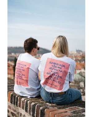 Tričko Kolo je láska Hezčí místo - bílá