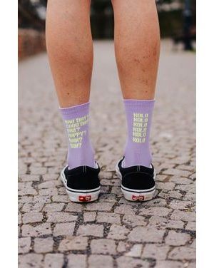 Ponožky na kolo Kolo je Láska Bad day - fialová