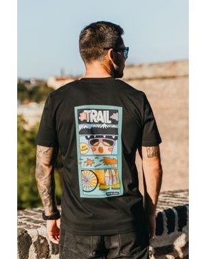 Tričko Kolo je láska JES ŠAJNÍ unisex - černá