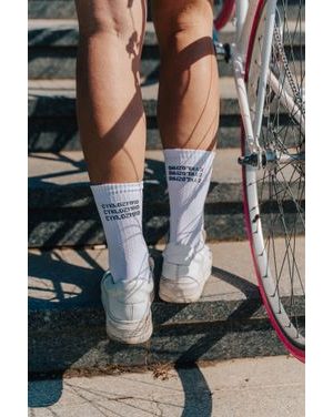 Ponožky na bajk Bajk je láska Cyklozmrd vol.3 - biela