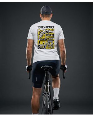 Tričko Bajk je láska Tour de France unisex - biela