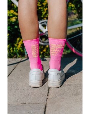 Cyklistické ponožky Bajk je láska Bad day – ružové