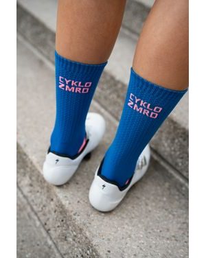 Cyklistické ponožky Bajk je láska Cyklozmrd modrá/ružová
