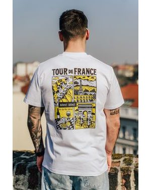 Tričko Kolo je láska Tour de France unisex - bílá