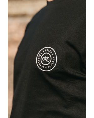 Tričko Kolo je láska Svoboda Přátelství unisex - černá