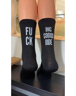 Ponožky na kolo Kolo je Láska Fucking Goooood Ride - černá
