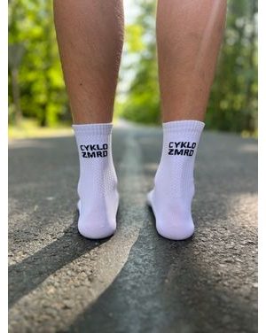 Ponožky na kolo Kolo je Láska Cyklozmrd vol.2 - bílá