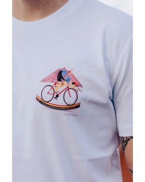 Tričko Bajk je láska Love my bike unisex - biela