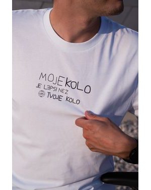 Tričko Kolo je láska Moje Kolo Je Lepší vol.2 unisex - bílá