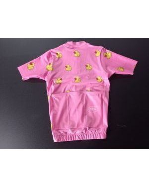 Dětský cyklistický dres Kolo je láska Quack me if you can - růžová