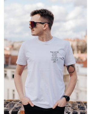 Tričko Kolo je láska O kolečko víc - bílá