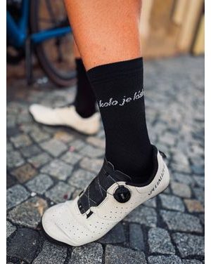 Ponožky na kolo Kolo je Láska - černá