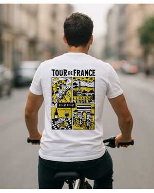 Tričko Kolo je láska Tour de France unisex - bílá