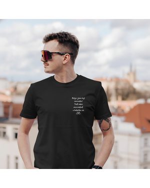 Tričko Kolo je láska O kolečko víc - černá