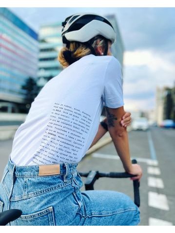 Tričko Kolo je láska Vaše pocity unisex - bílá