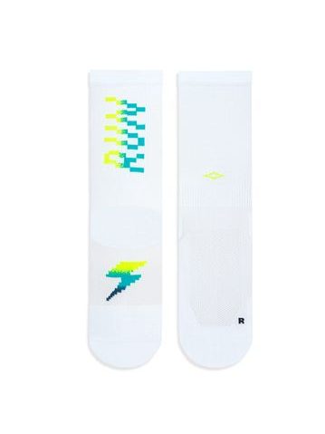 Ponožky na běhání Kolo je Láska NEjsem Single - bílá