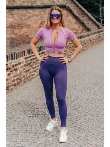 Legíny Push Up Tak začni - fialová jako borůvka