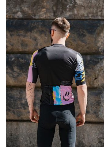 Dámský dlouhý cyklistický dres Kolo je láska Quack me if you can - růžová