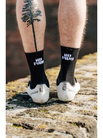 Calzini da ciclismo La bici e amore No Pain No Pivo - neri