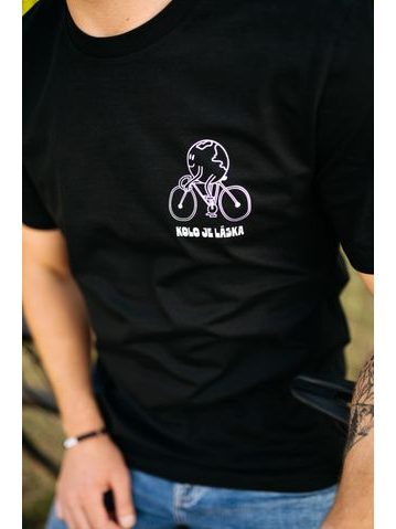 Tričko Kolo je láska Série cyklistů Královna pelotonu - unisex - bílá