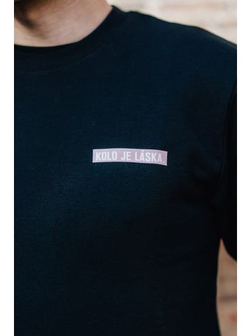 Mikina s kapucí Kolo je láska Kolo or Die unisex - černá