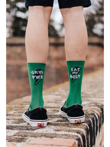 Ponožky na gravel kolo Kolo je Láska - GRVL PWR - zelená