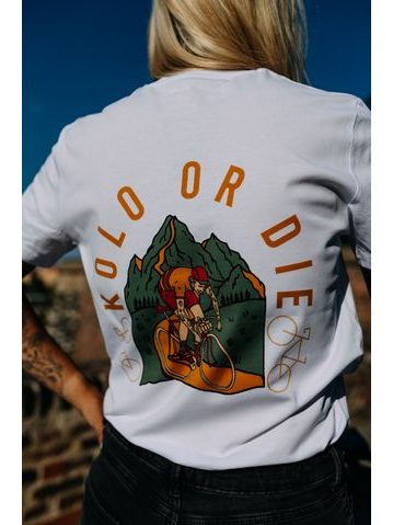Tričko Kolo je láska Kolo Or Die unisex - bílá