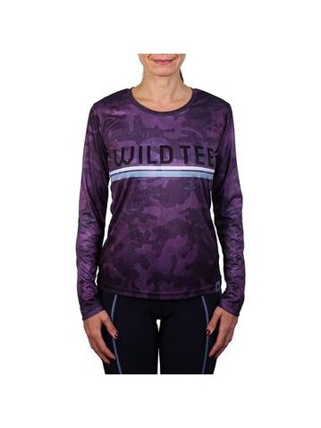 WildTee Běžecké triko CAO PURPLE - Fialová