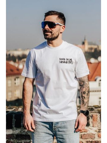 Tričko Kolo je láska Svět potřebuje víc cyklistů unisex - černá